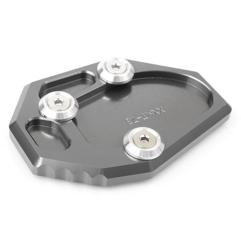 Pata de cabra para motocicleta, extensión de caballete, placa de almohadilla para Yamaha FZ6-S2 ABS FZ6R XJ6 ABS MT-07 Moto Cage Tracer 700 XSR700: Titanium