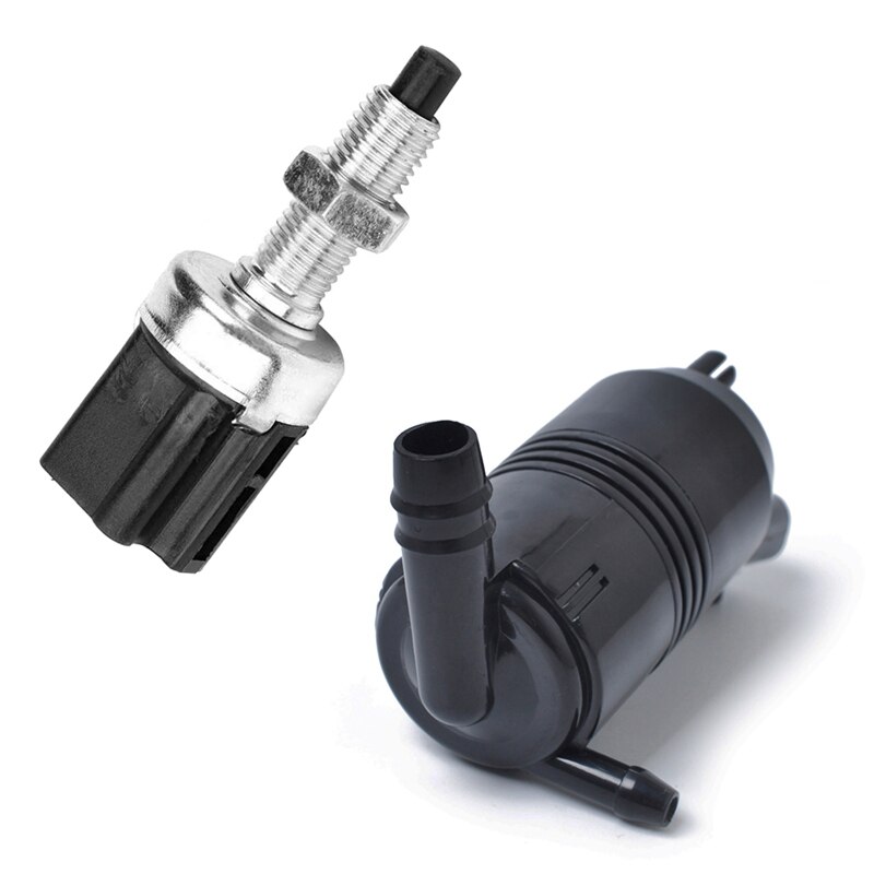 2PCS Brake Light Switch Stop Light Switch with Windshield Washer Pump: Default Title