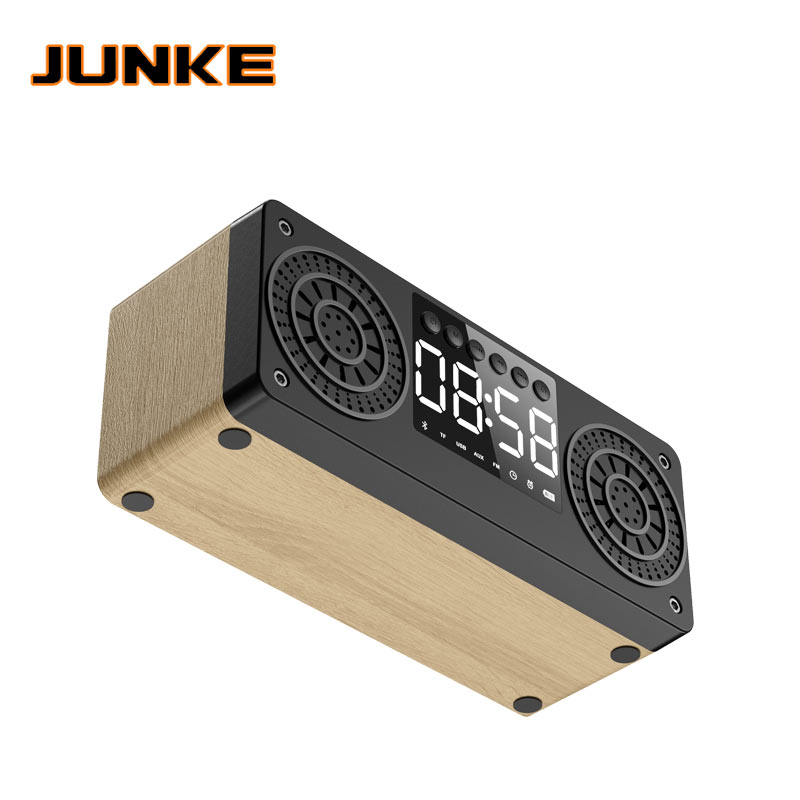 Bluetooth Clock Column Portable Wireless Speakers Bass Stereo Subwoofer With Handsfree USB TF Card AUX MP3 Player Alarm Clock
