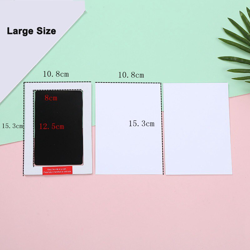 Tampons encreurs pour empreintes digitales, Non-toxique, sans contact, Souvenir pour -né, de 0 à 24 mois: Large Black