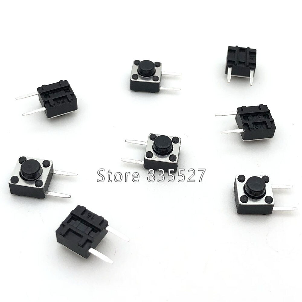 25 kinds choice , Light touch switch pack small key switch micro switch pack 2*4 3*6 4*4 Push Button 6x6 12*12 2.5 3.5 4.3: 6x6x4.3 side 50pcs