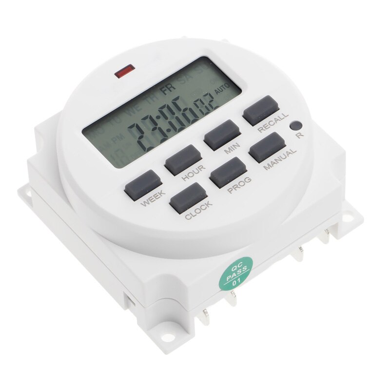 LCD Digital Timer 7 Days Weekly 24 Hours Programmable Timer Switch Relay
