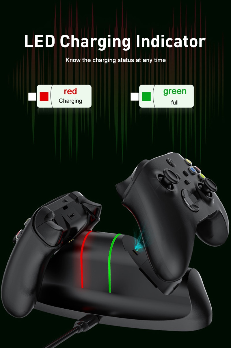 Voor Xbox Een Xbox Serie S/X Controller Game Controller Opladen Dock W/2 * Oplaadbare Batterij Packs docking Station