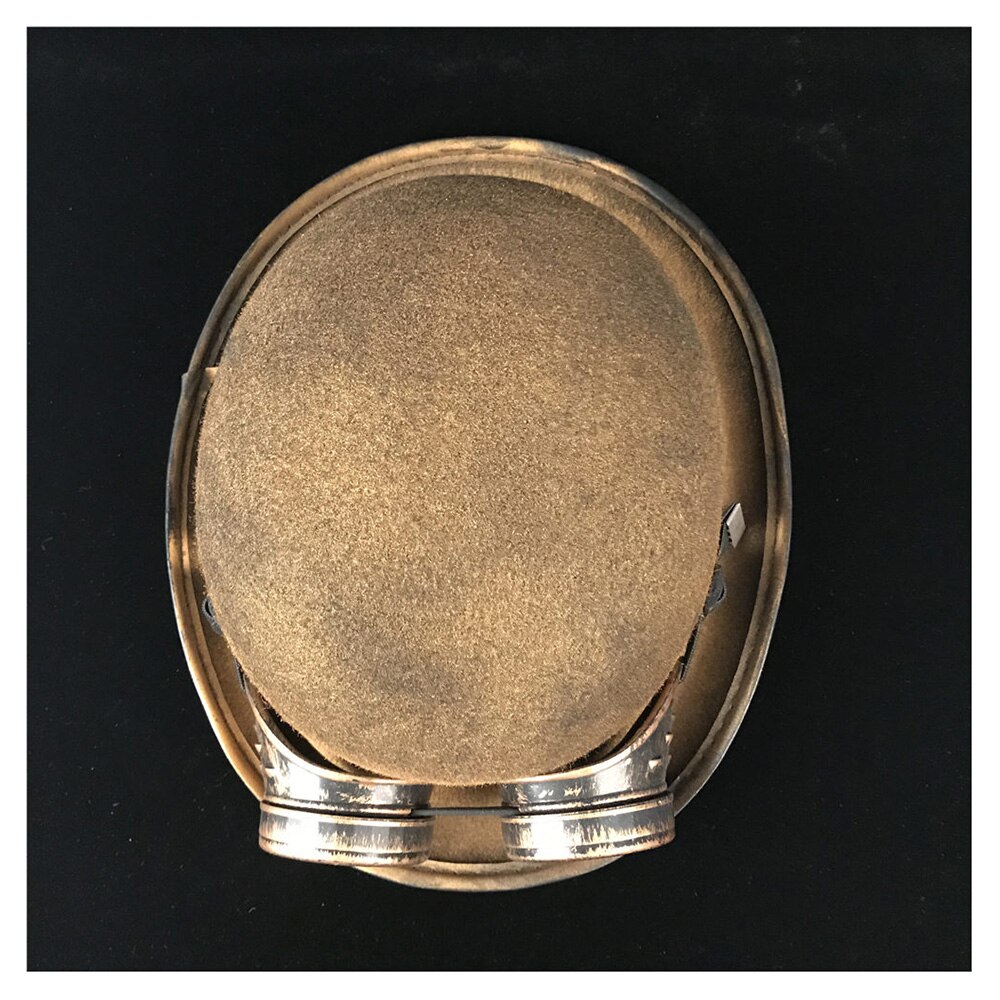 Kvinner steampunk bowlerhatt patch utstyr briller gull topper topp hatter fedora hodeplagg cosplaybillycock brudgommen lue