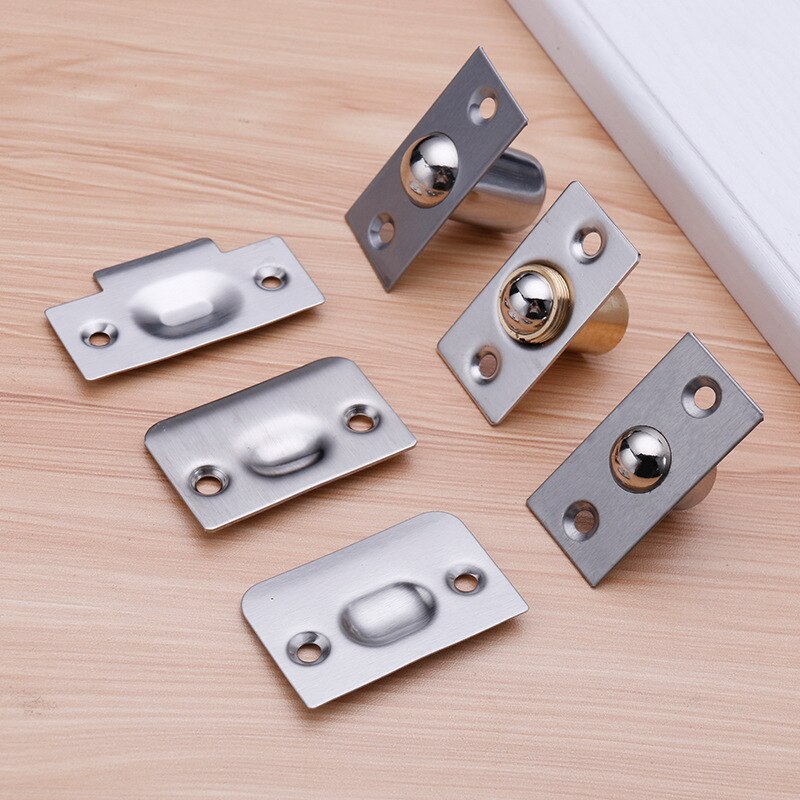 Door Touch Bead Copper Spring Touch Bead Lock Wooden Door Invisible Door Positioning Stainless Steel Door Pot Cover Knob