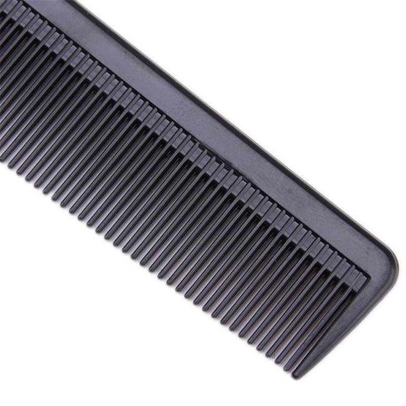 Mannen vrouwen salon zwart plastic knippen haar tandenkam kapper gereedschap haarborstel  j9
