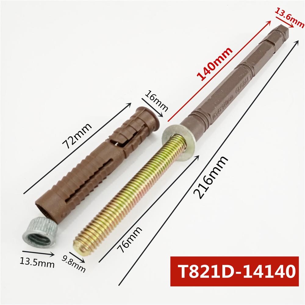 Metal Hidden Rod for Board Shelf Support Bracket Wall Bracket: 14x140mm Rod