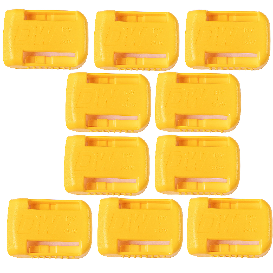48 Tools DeWalt 18 V 20 V Battery Holder, Secure Hold for 4 Batteries, Robust ABS Material, Easy Assembly, Battery Holder, Wall Mount 48 Tools DeWalt 18 V 20 V Battery Holder, Secure Hold for 4 Batteries, Robust ABS Material, Easy Assembly, Battery Holder, Wall Mount