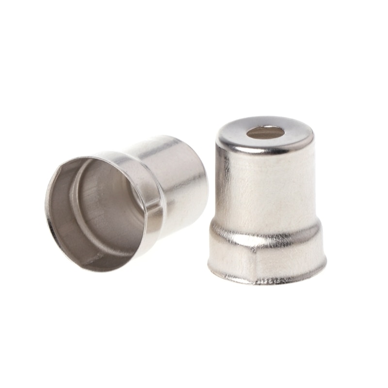 13Mm Diameter Stalen Cap Magnetron Vervanging Ronde Gat Magnetron Silver Tone 14.5Mm Diameter 5 Stks/set