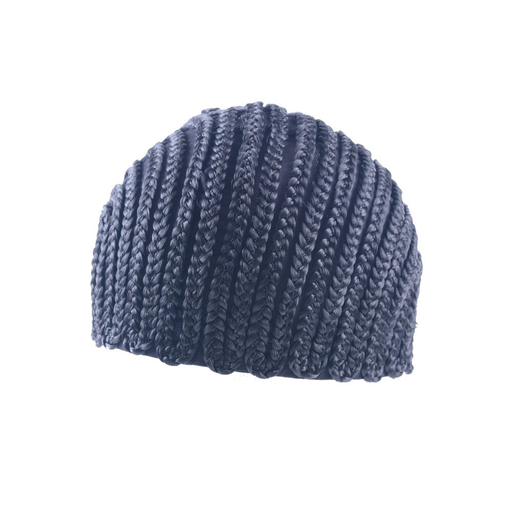 Super Elastische Cornrow Cap Voor Weave Gehaakte Vlecht Pruik Caps Voor Het Maken Pruiken Top Weven Gevlochten Cap Pruik Netto zwarte Kleur 1PC