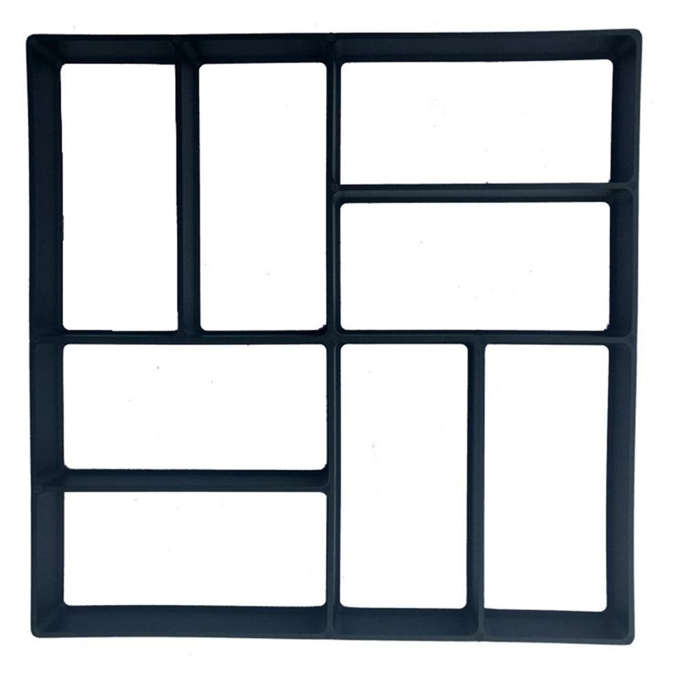 Garden Path Maker Mold Plastic DIY Path Maker Mold Reusable Concrete Mold Pavement Decoration Garden Stepping Stones Paving Mold: Model-4