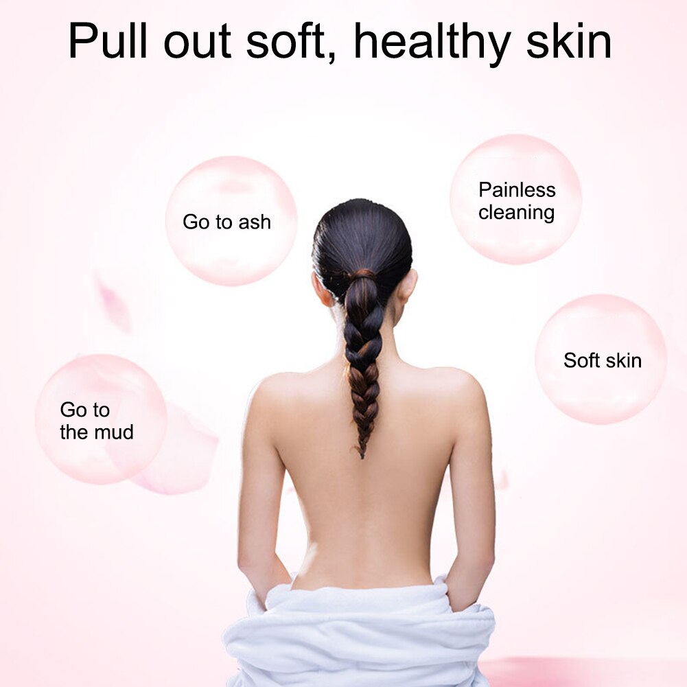 Silicone Dual Sided Back Scrubber Massaging Shower Strap Body Back Washer Bath Cleaning Tools Color Send Random