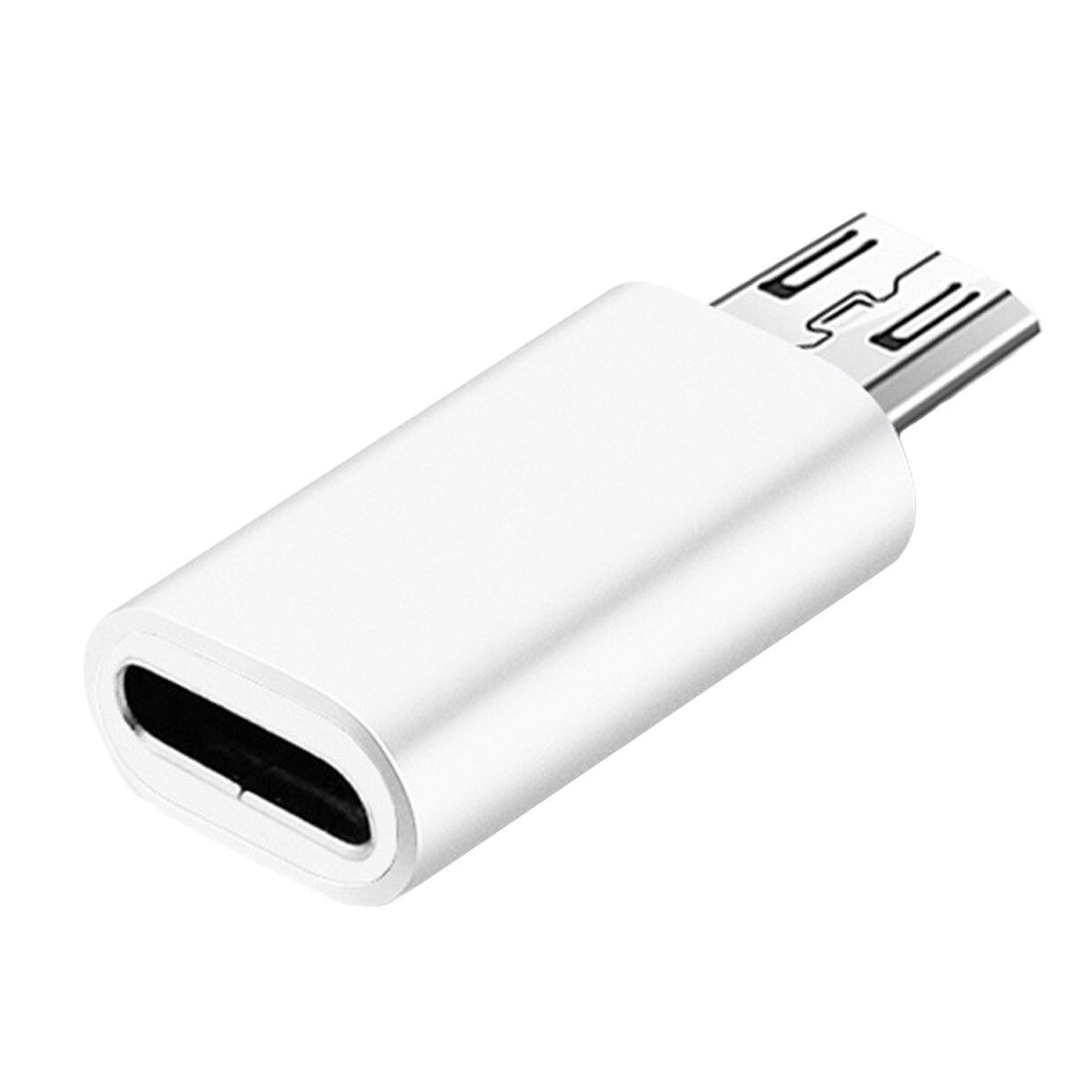 Adaptador de USB tipo C a Micro USB para Android, conector para teléfono inteligente, tableta, convertidor Micro USB macho a tipo C hembra, novedad de 2022: White