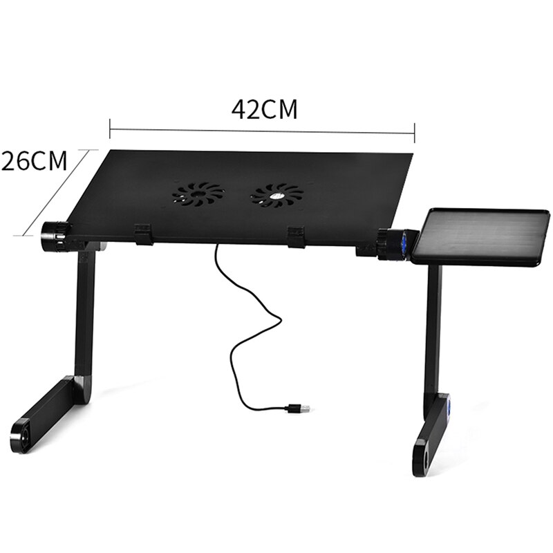 Verstelbare laptoptafel van aluminiumlegering, draagbare opvouwbare computer, notebook, desktopstandaard, computertafel voor slaapbank