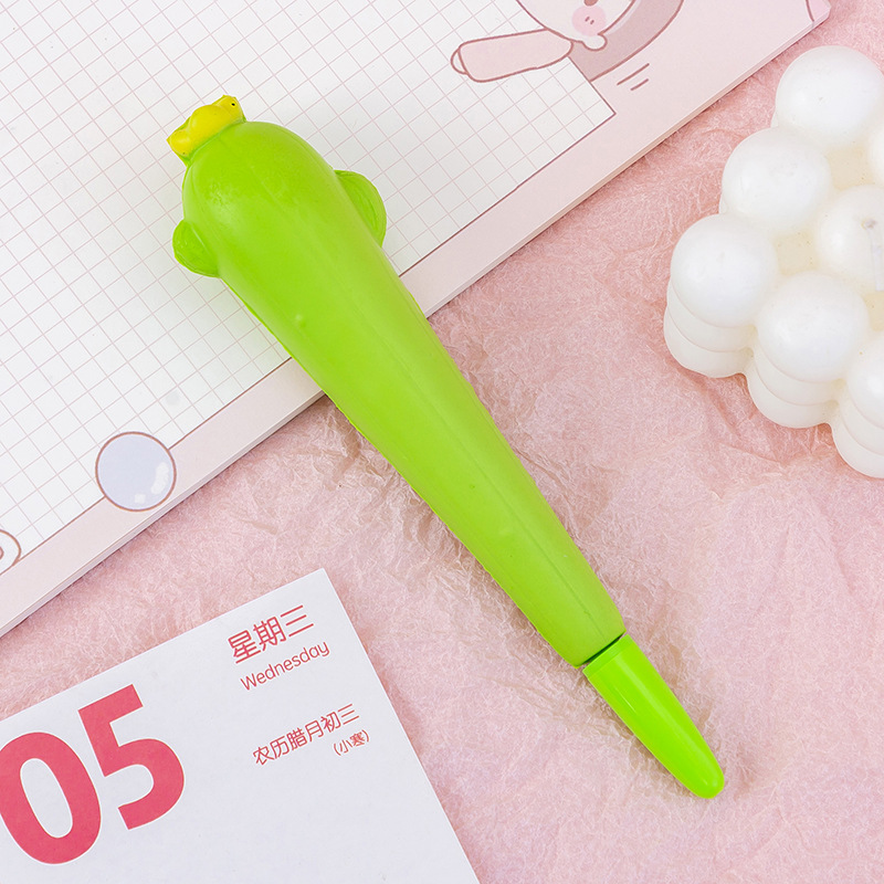 Stress Relieve Gel Pens Kawaii Rabbit Squishy Foam Signature Pens Cute Roller Pens for School Korean Stationery Office Supplies: Lavender