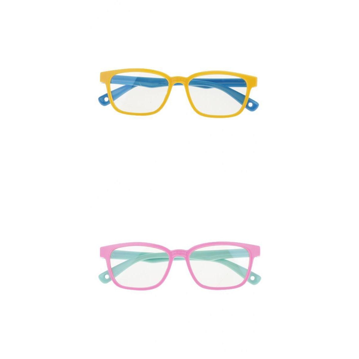 2 pacchetto Bambini Eyeglasse Luce Blu-blocco Pieghevole cornice per Bambini Occhiali da suola unisex Occhiali