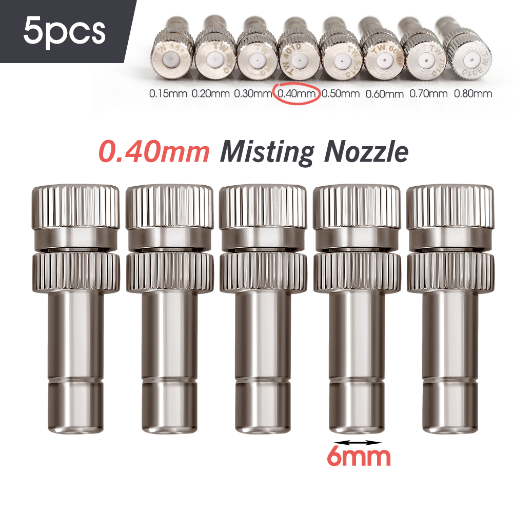 0,15–0,8 mm Niederdruck-Nebeldüsen, 6 mm Stecker, feine Zerstäubung, Sprühgerät, Gartenbewässerung, Befeuchtung, Kühlsystem: Burgunderrot
