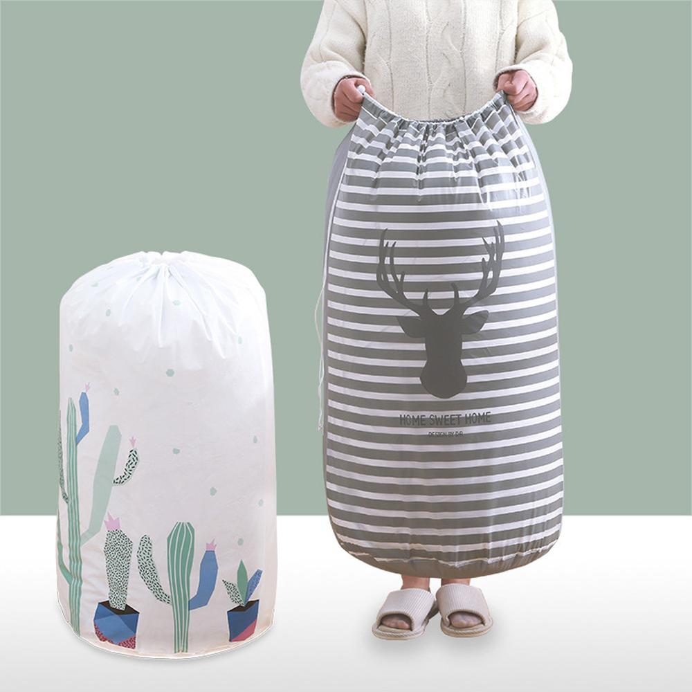 Storage Rangement Organizer Foldable Storage Bag Clothes Blanket Quilt Closet Sweater Organizer Box Pouch Zero Waste Bag#W