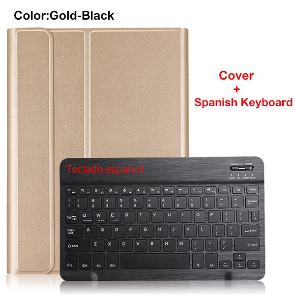 Keyboard Case for Lenovo Tab M10 TB-X605F TB-X605L Removable Detachable PU Leather Bluetooth Keyboard Cover