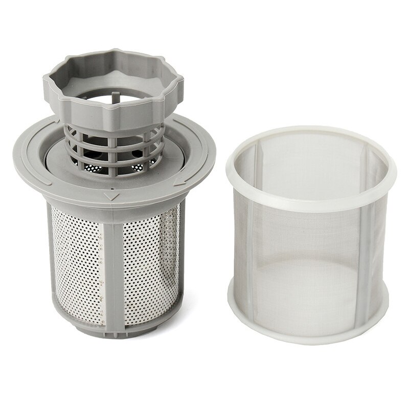 2 Part Dishwasher Mesh Filter Set Grey PP For Bosch Dishwasher 427903 170740 Series Replacement for Dishwasher