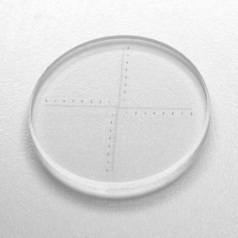 Średnica 20 mm mikrometr okularowy DIV 0.1mm krzyż siatka pomiarowa mikrometr okularowy robić kalibracji mikroskopu