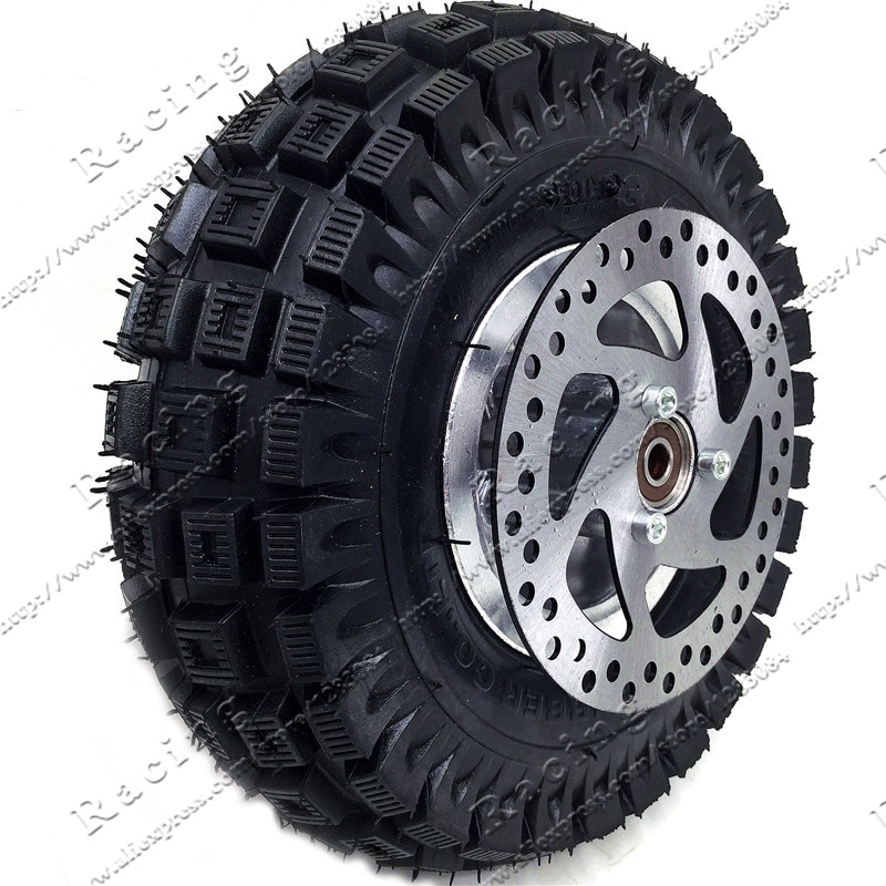 3.00-4 Electric Scooter Front Wheel tyre Alloy Rim hub and inner tube wheels 140MM Brake Disc Plate Gas scooter bike