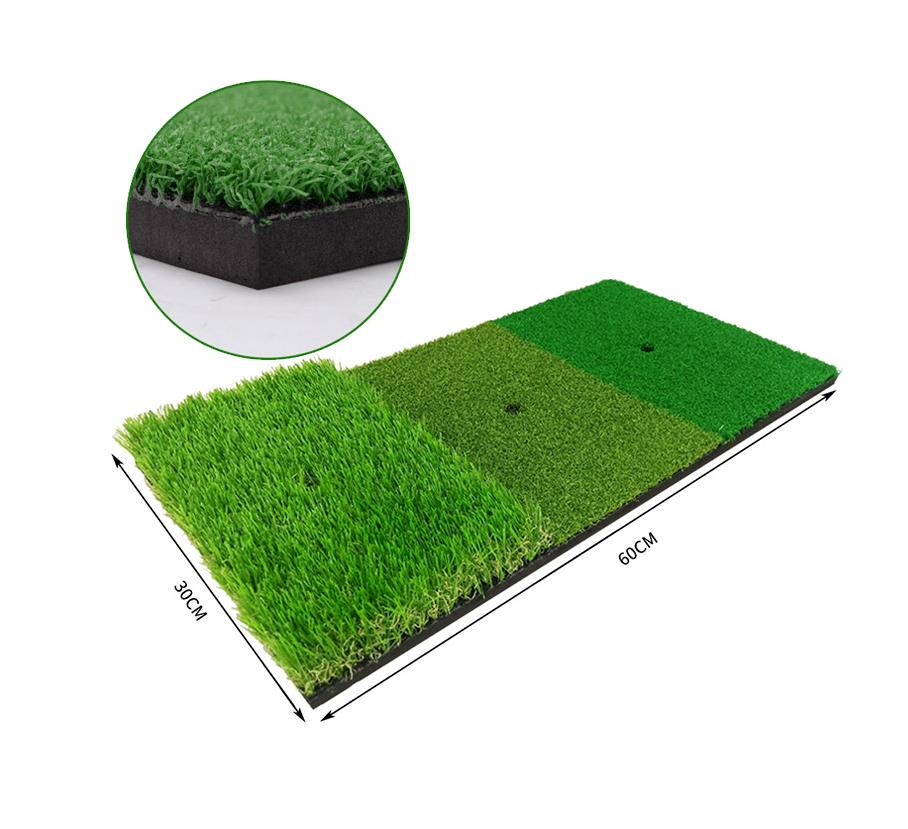 1set Indoor Outdoor Golf Practice Net Golf Hitting Cage Garden Grassland Practice Tent Golf Training Equipment Golf Accessories: Mat 30X60