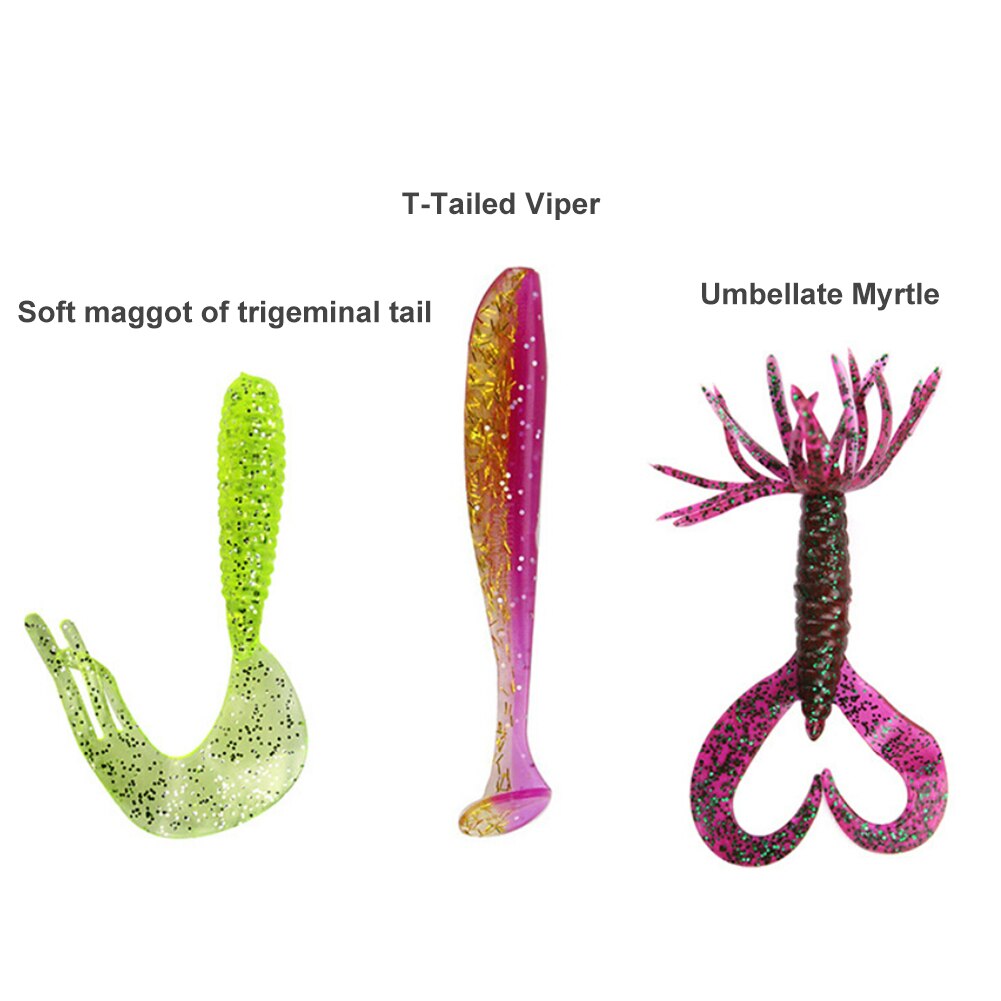 60pcs/Set Outdoor Casting Lure Fishing Rod Fishing Tackle set For Kids Fishing Gear Fishing Reel