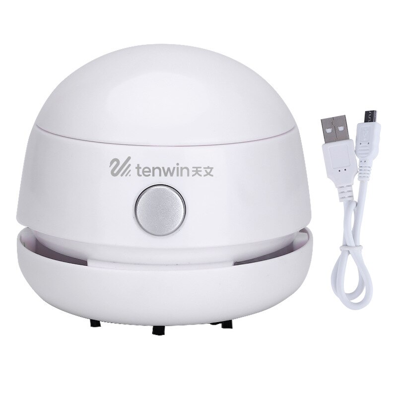 Tenwin Desktop Electric Vacuum Cleaner Desk Set Auto Mini Portable Cordless Dust Sweeper For Kids Office School Supplies