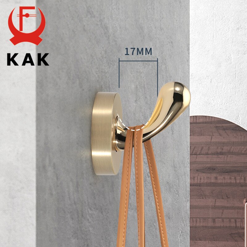 Kak zink legering guld sort tøj knage bøjler væg krog frakke taske hat hænge kroge badeværelse køkken stativer væg hardware