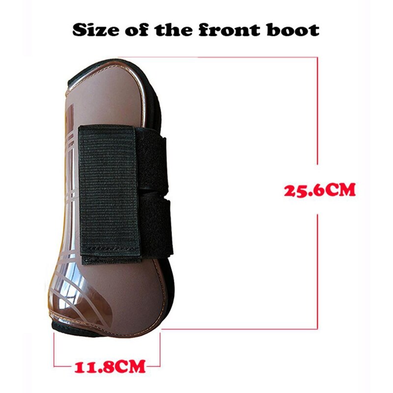 4 PCS Front Hind Leg Boots Adjustable Horse Leg Protection Boots Horse Brace Protection Wrap Equine Leg Guard Tendon Equestrian