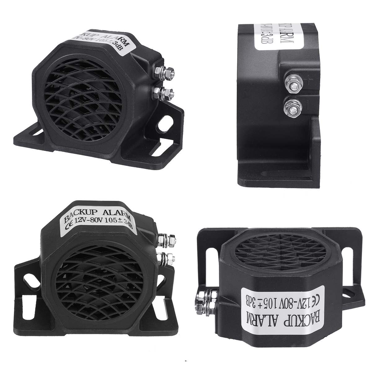 12V-80V Electric Buzzer Alarm Loud Speaker Warning Car Security Horn Automobile Siren Police Sirens Air Horn Electric Vehicle