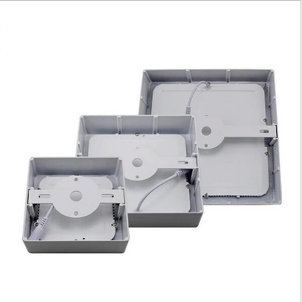 6w/12w/18w/24w pyöreää/neliömäistä led-paneelivaloa pinta-asennettava led-kattovalaisin kylpyhuoneeseen  ac85-265v lampada led-lamppua
