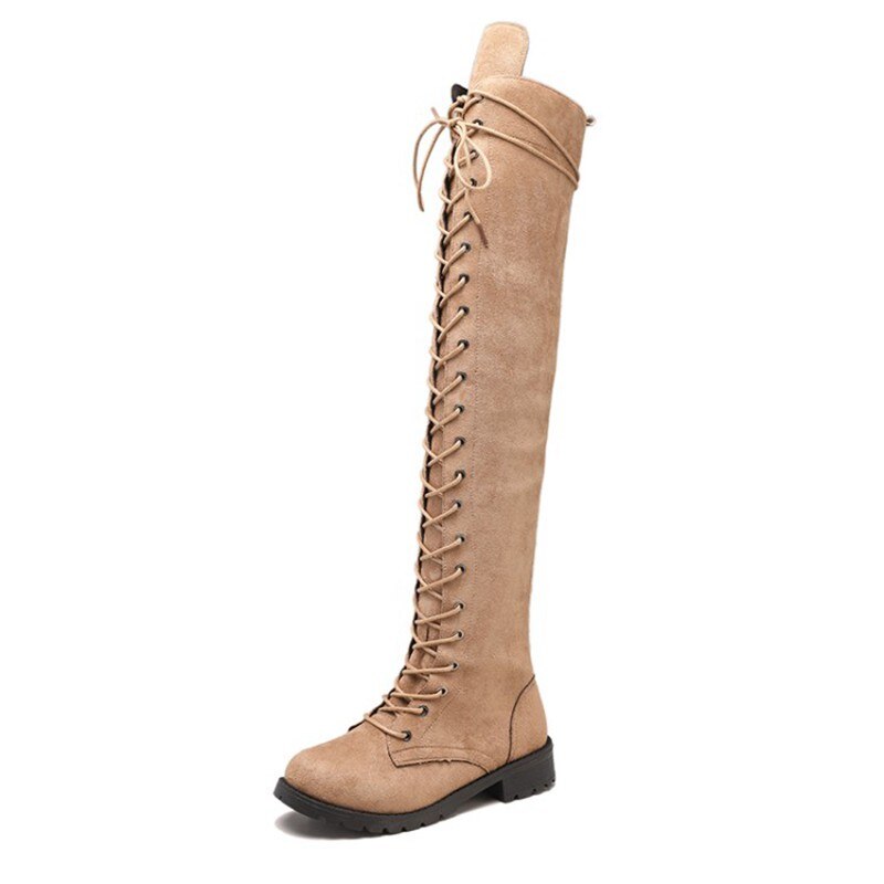 COOTELILI Oberschenkel Hohe Stiefel Spitze-hoch Frauen Schuhe Über Das Knie Stiefel Flache Lange Stiefel Damen Gummi Stiefel Frauen schuhe 35-43