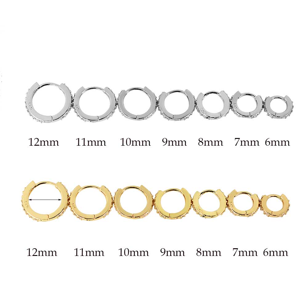 Pendientes de aro minimalistas de acero inoxidable, 2 piezas, circonita de cristal, pequeños pendientes de cartílago fino Huggie, joyería para Piercing del trago de hélice