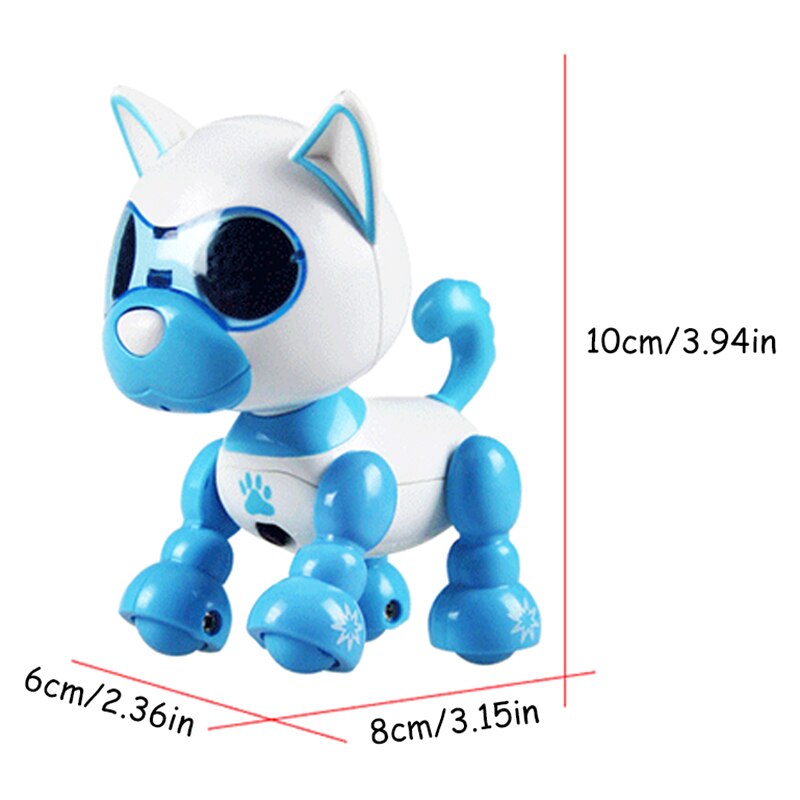 Robot chien jouets, chien de compagnie électronique interactif Robot jouet chien promenades, aboie, répond au toucher, enfants chien jouets