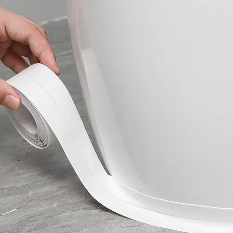 Dichtungsband für Badezimmer, Dusche, Waschbecken, Badewanne, PVC, selbstklebende Dichtungsstreifen, wasserdichte Wandaufkleber für Badezimmer, Küche