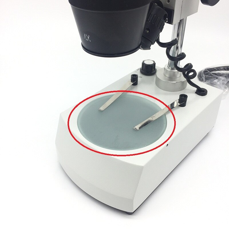Microscopio estéreo de escenario de trabajo, tablero translúcido esmerilado, placa redonda de espécimen, diámetro de 55mm, 85mm, 90mm, 95mm, 100m