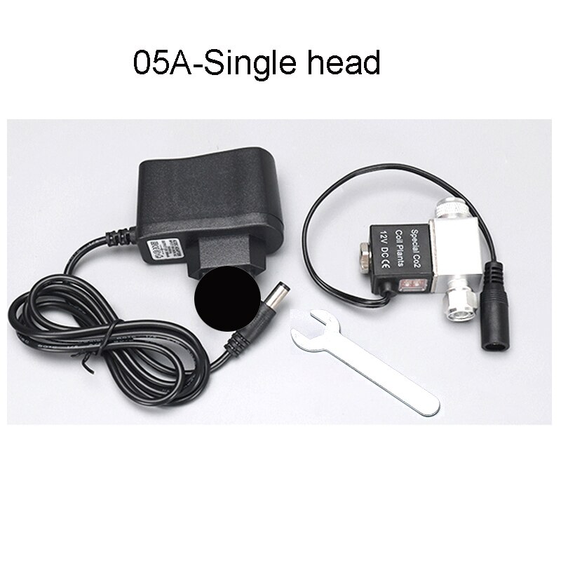 ZRDR Aquarium Co2 Solenoid Valve Regulator 110V-220V Low Temperature Co2 Aquarium Fish Tank Electric Magnetic Valve EU US DC12V: 05A-100-240V / EU plug