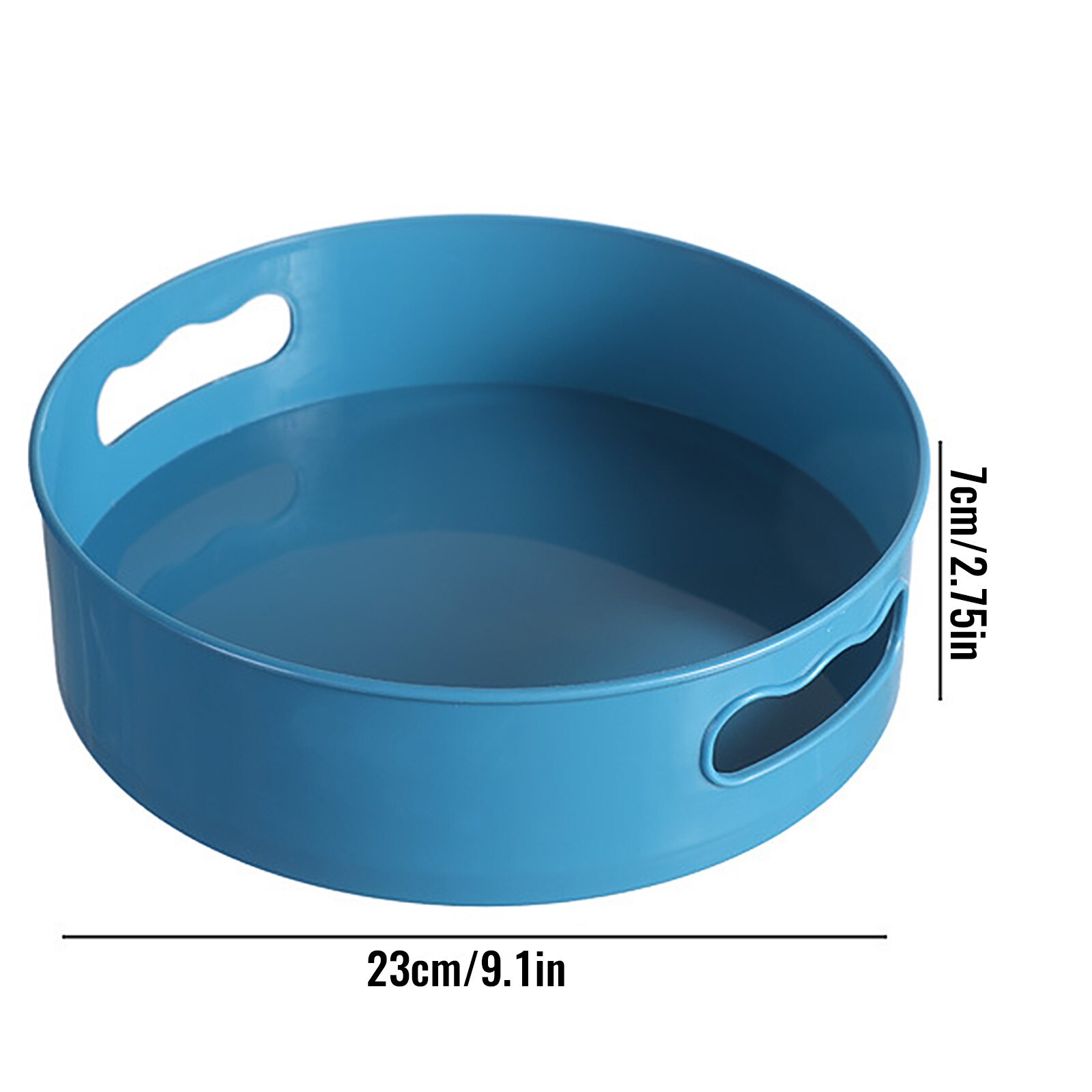 T# Multifunctional Bathroom Storage Box Rotatable Kitchen Storage Tray With Handle Anti-slip Orderly Storage