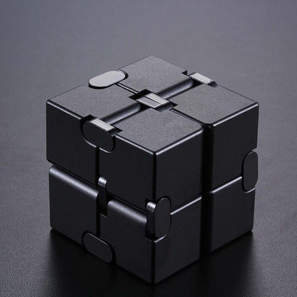 Magische Kubus Aluminium Cube Toys Premium Metalen Vervorming Magische Anti-Stress Cube Stress Reliever Voor Angst