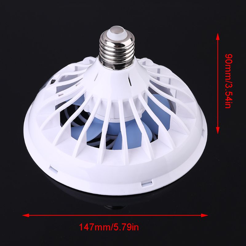 2in1 Ac 85V-265V E27 12W Led Lamp E27 Plafond Ventilator Led Lamp Voor Thuis markt K3KB