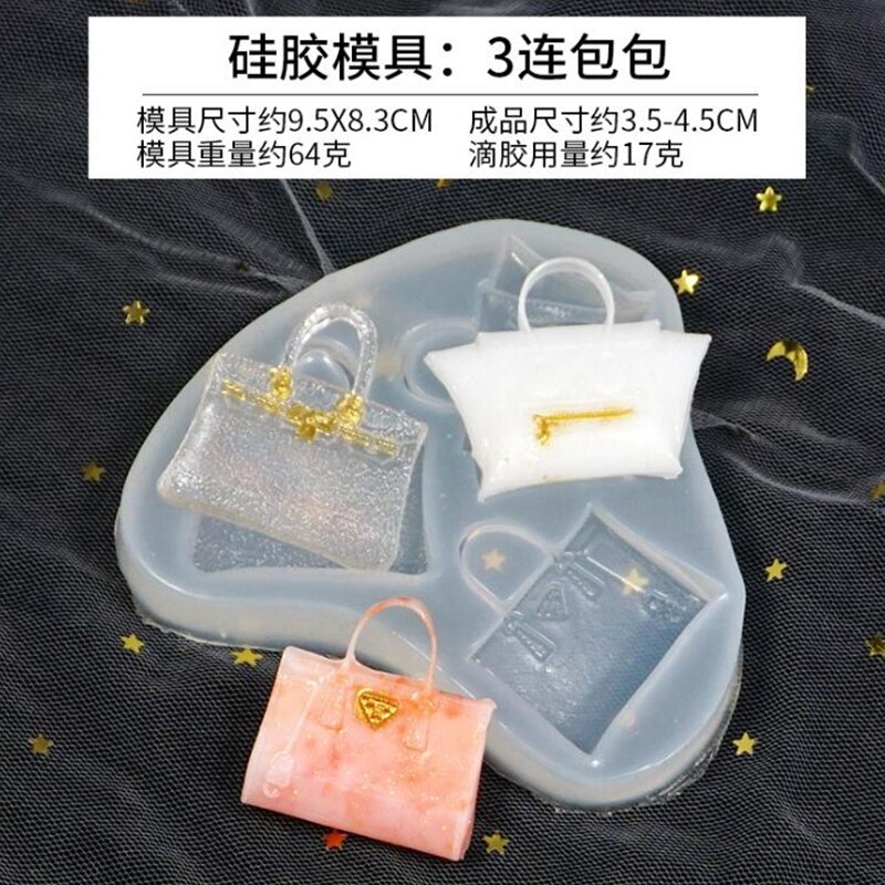 1Pcs Transparante Siliconen Mal Tas Spiegel Siliconen Mal Mal Diy Water Set Siliconen Mal