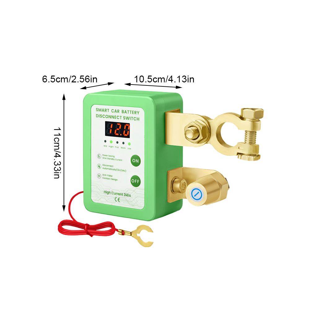 240A töten Schalter 12V/24V Fernbedienung Batterie Trennen Schalter Mit LED Spannung Anzeige Automatische Energie Abschaltung Schalter für Auto