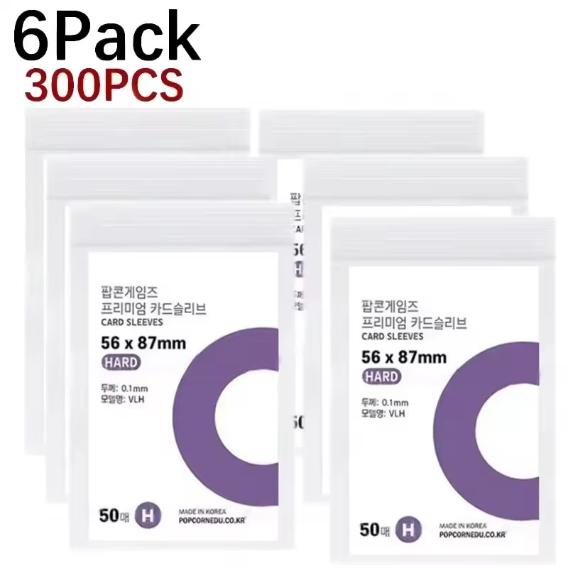 500/10 szt. Koreańskie Koszulki na Karty HD Przezroczyste Ochraniacze na Karty Kpop idol Ochronne Koszulki na Fotokarty etui na Zdjęcia Pudełko na Kartę prażona kukurydza: Niebieski