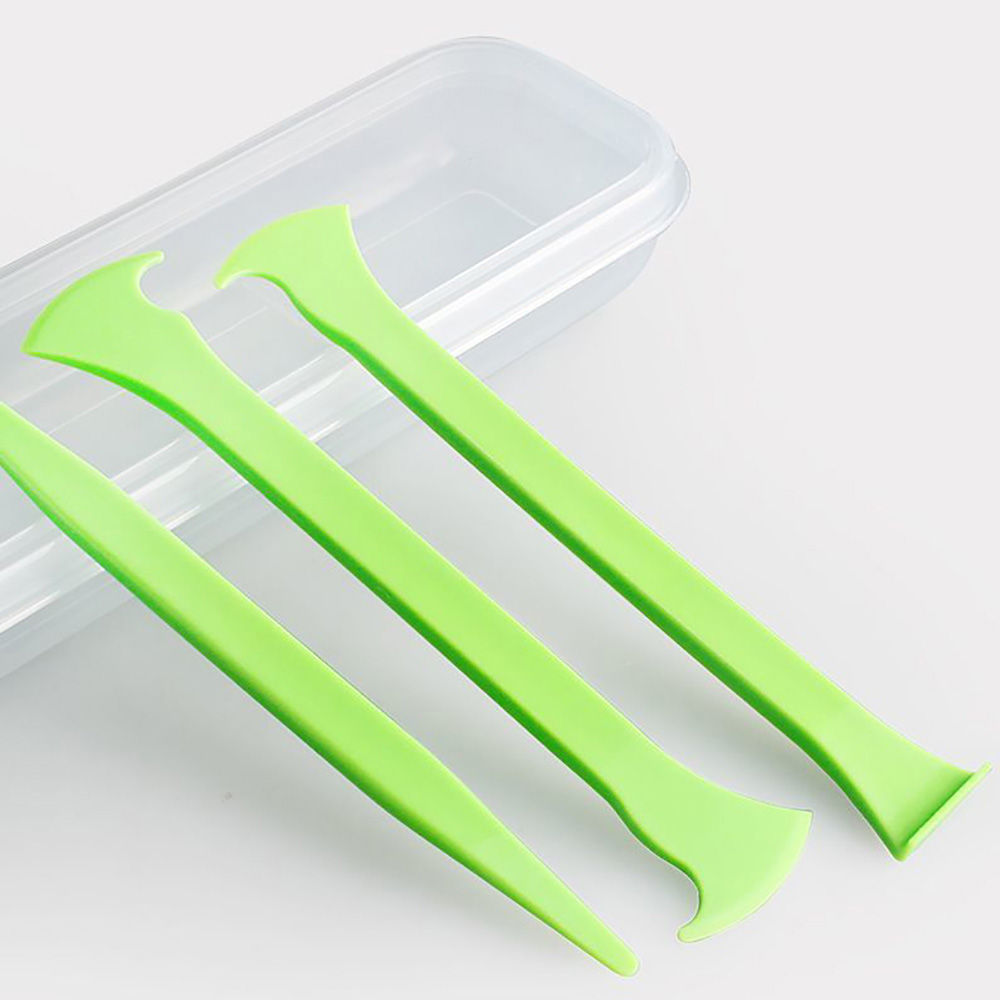 Kunaisicarbon Fiber Filmagnetische Stick Rakel Set Window Tint Wraper Autosticker Installeren Vinyl Applicator Tools Kit: green