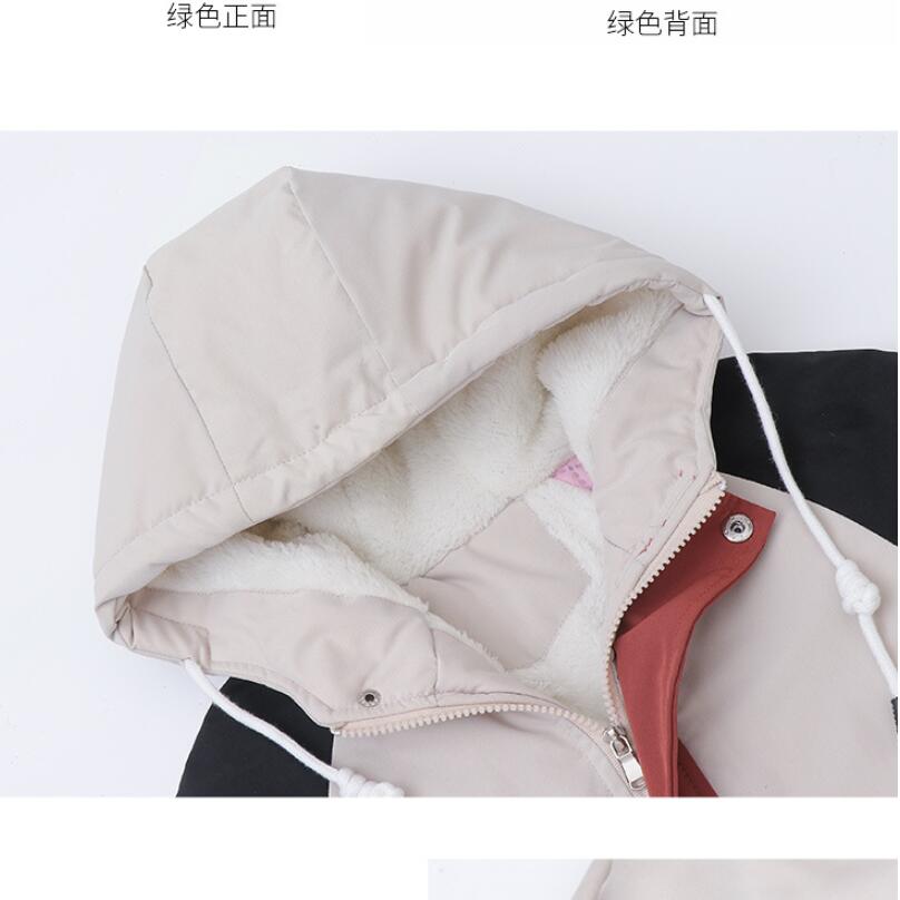 Baby Boys Clothes Winter Thicken Fleece Lining Warm Jacket Children Long Hooded Waterproof Coat Sport Windbreaker Outfit