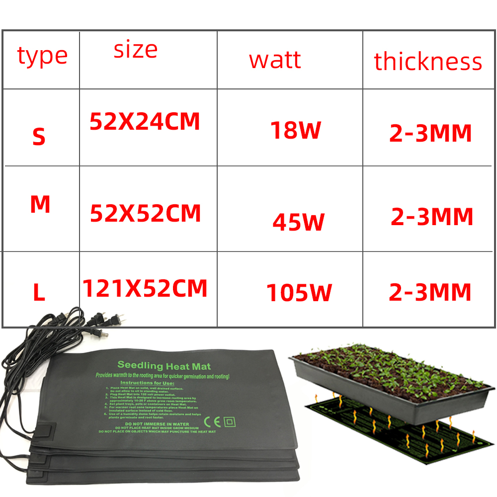 Nursery Cultivation Growth Seeds Heating Pad Winter Plants Constant Temperature And Warmth Plant Heating Mat Electric Blanket