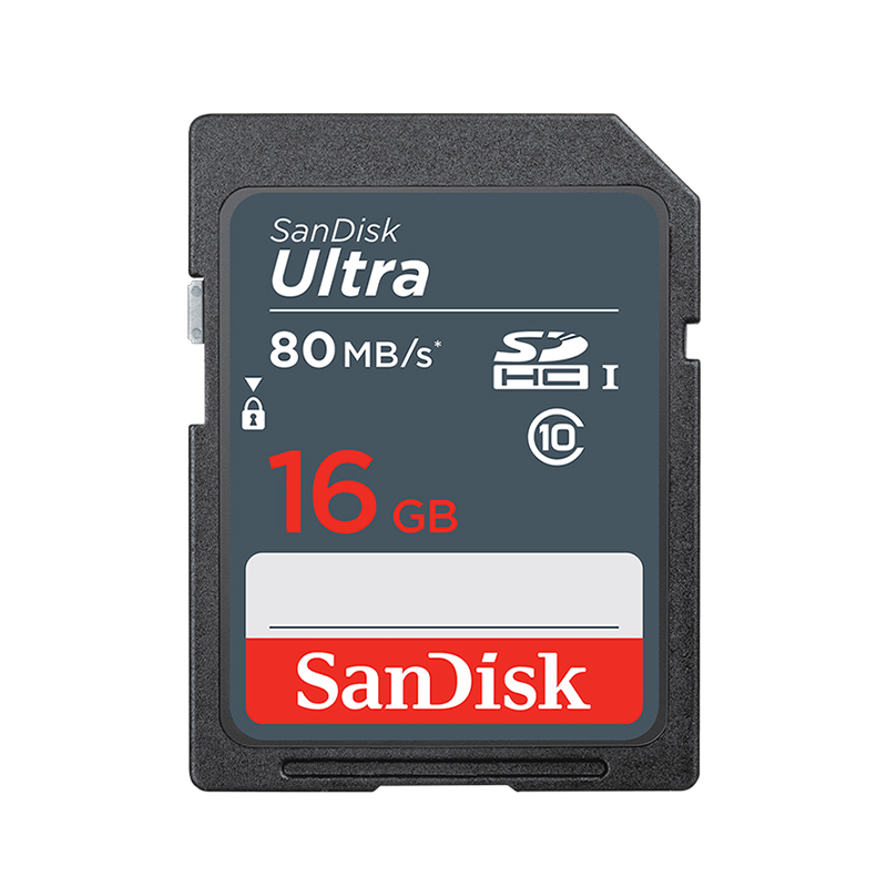 SanDisk Ultra SD Card C10 SDXC / SDHC Card 16GB 32GB 64GB 128GB 256GB High Speed 100MB/s Flash Memory Card for Digital Camera: 16GB