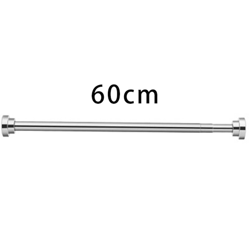 Acier inoxydable poinçon-Free douche tringle à rideau ressort télescopique tringle à rideau tringle à rideau tringle à suspendre 60cm